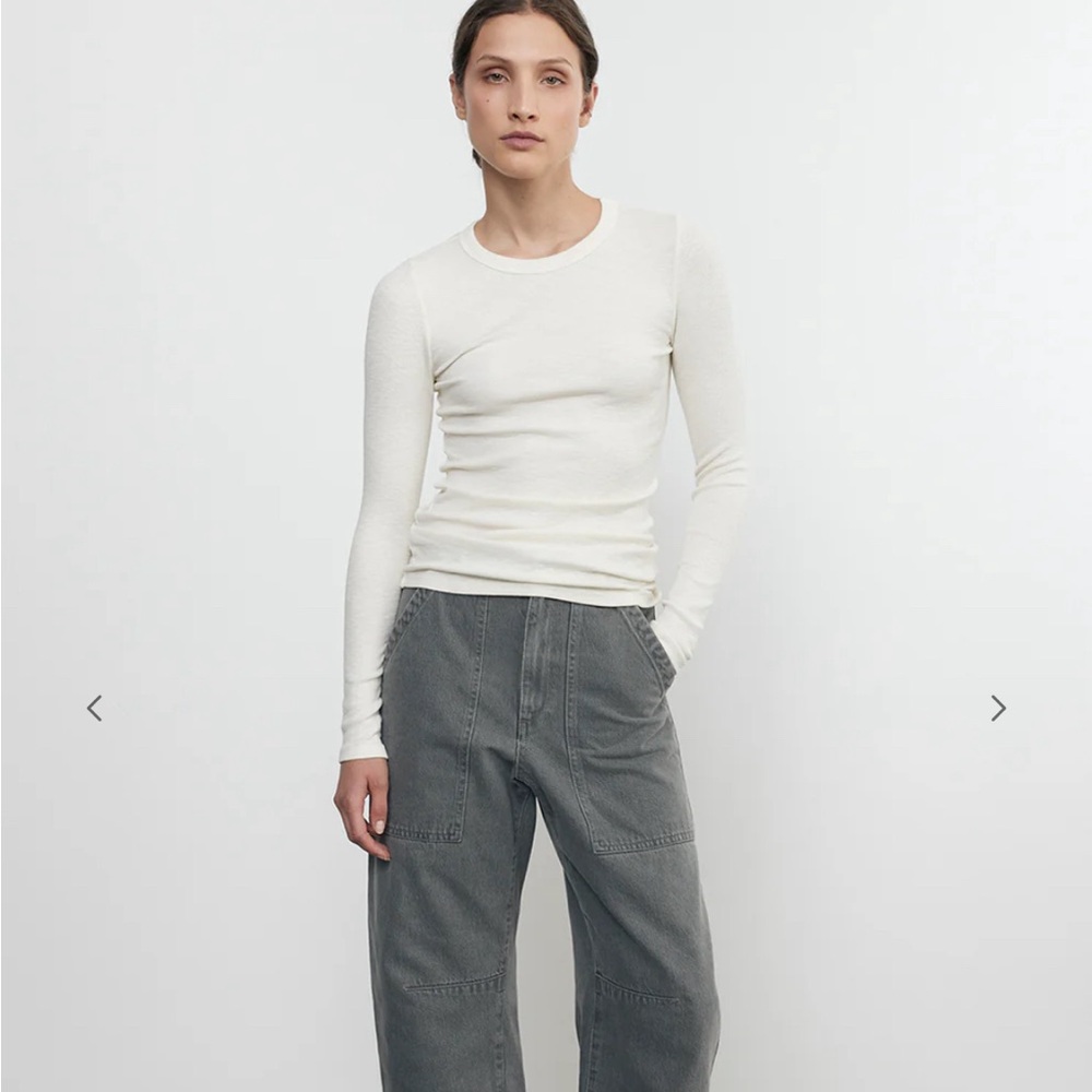 Enza Costa ribbed long sleeve crewneck